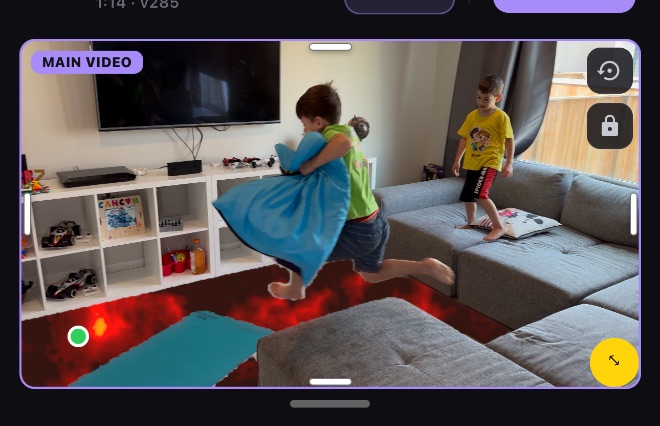It sticks as you move
